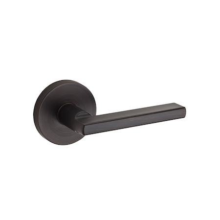 Kwikset Halifax Lever with Round Rose Interior Dummy Handleset Trim Venetian Bronze Finish 968HFLRDT-11P